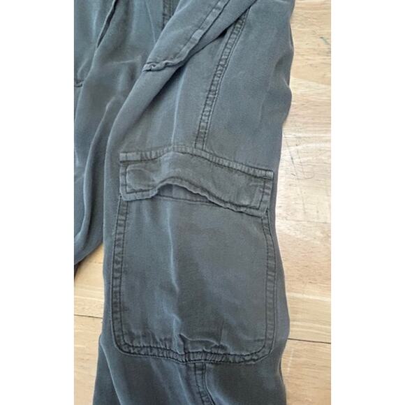 Thread & Supply Flowy Tencel Joggers Army Green Lightweight Size Small - Picture 3 of 8